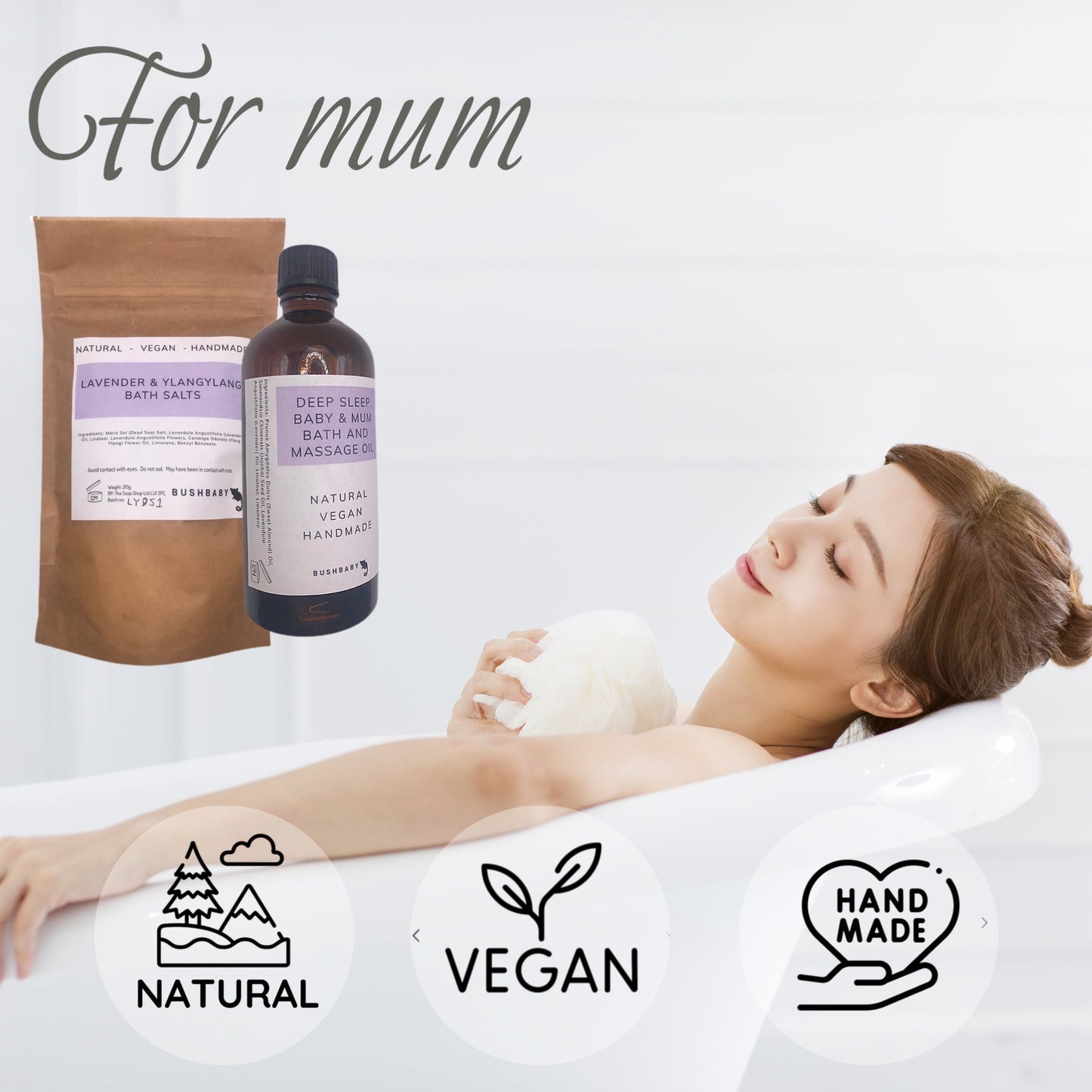Mum & baby pamper gift box - Pink GOTS baby buddy