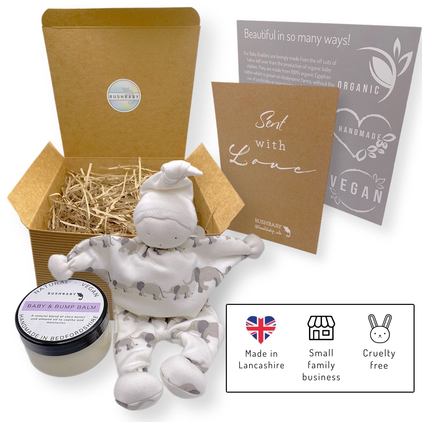 GOTS baby & mum gift box - white