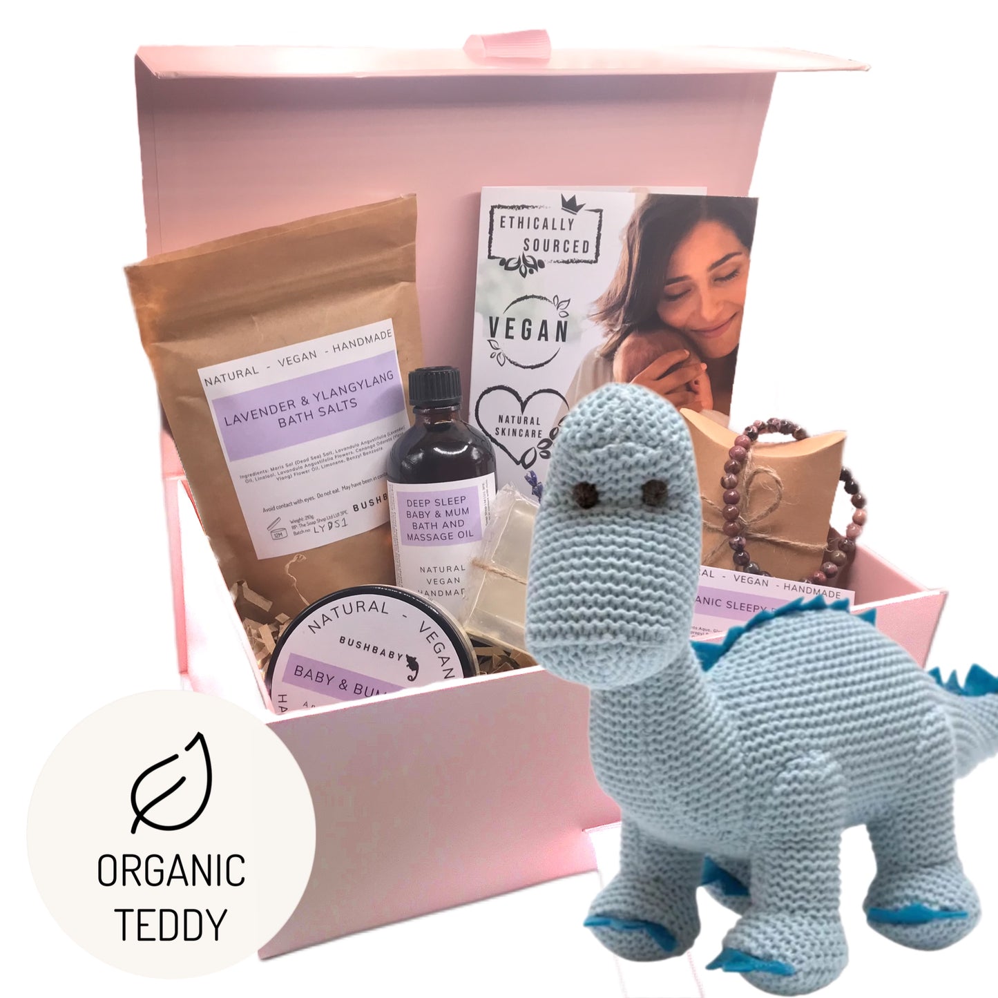 Mum & baby pamper hamper - organic dino