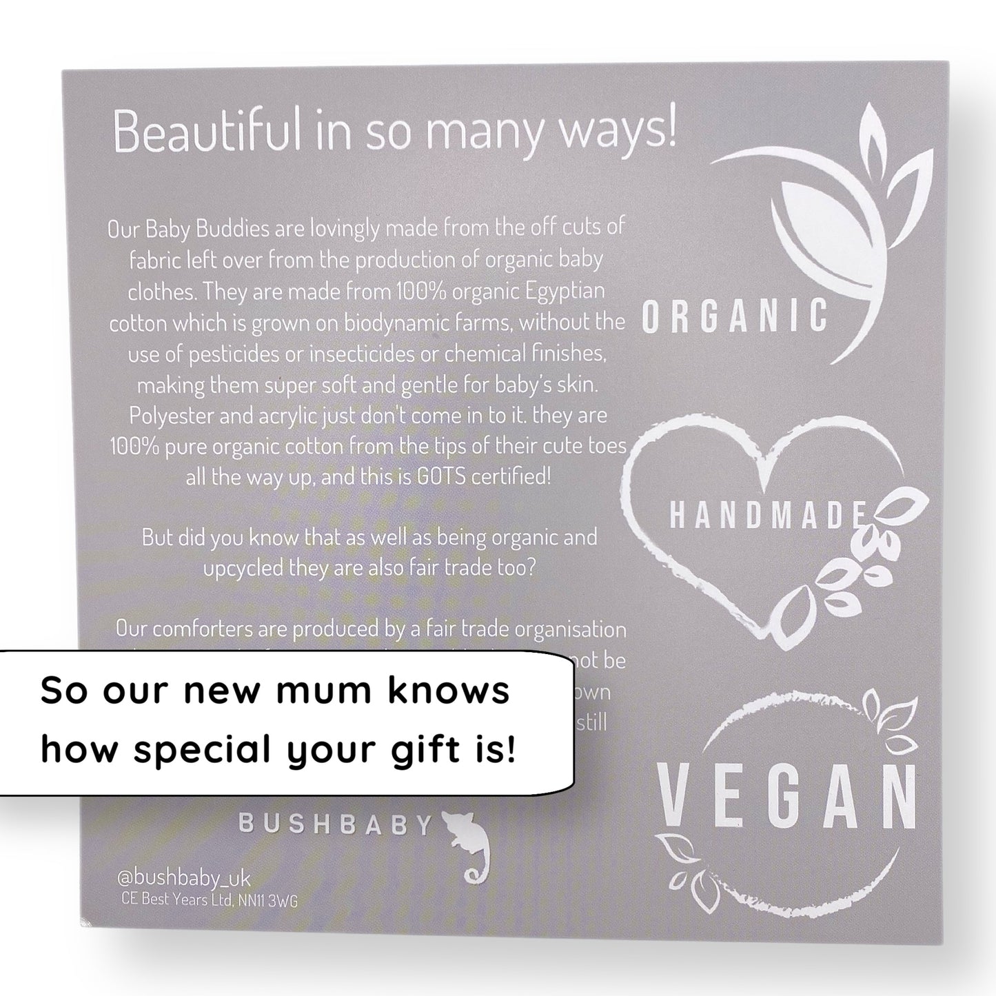 GOTS baby & mum gift box - white