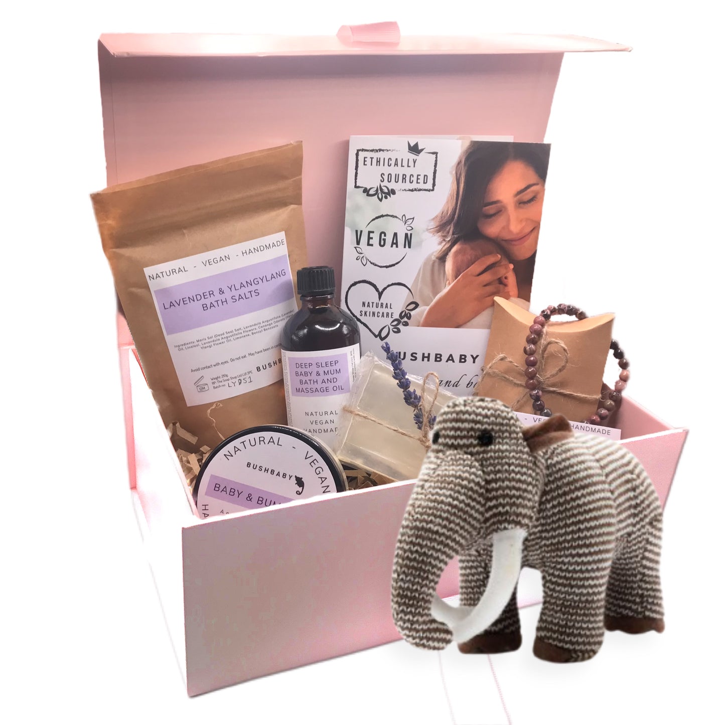 Mum & baby pamper hamper - blue dino
