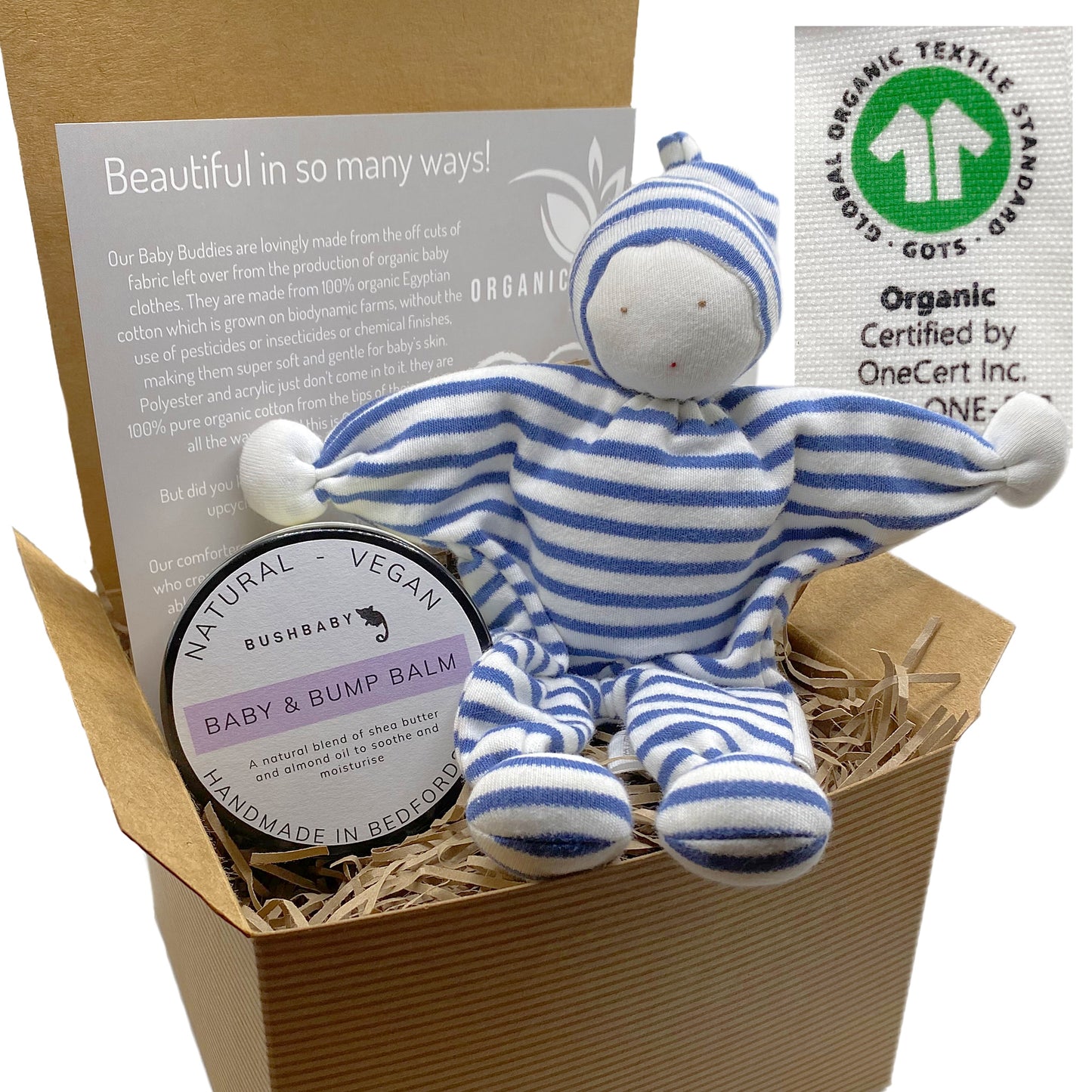 GOTS baby & mum gift box - blue