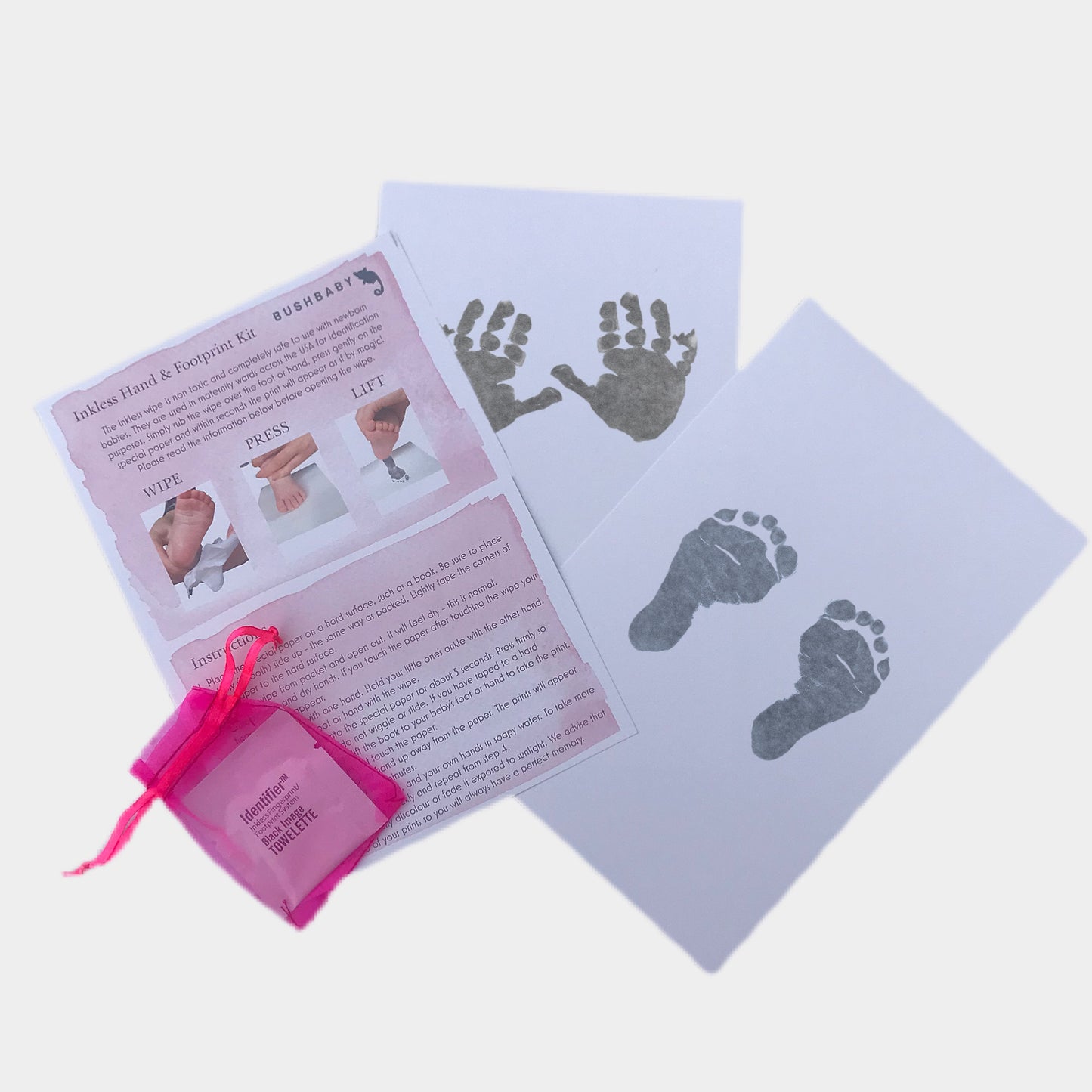 Inkless prints - pink instructions