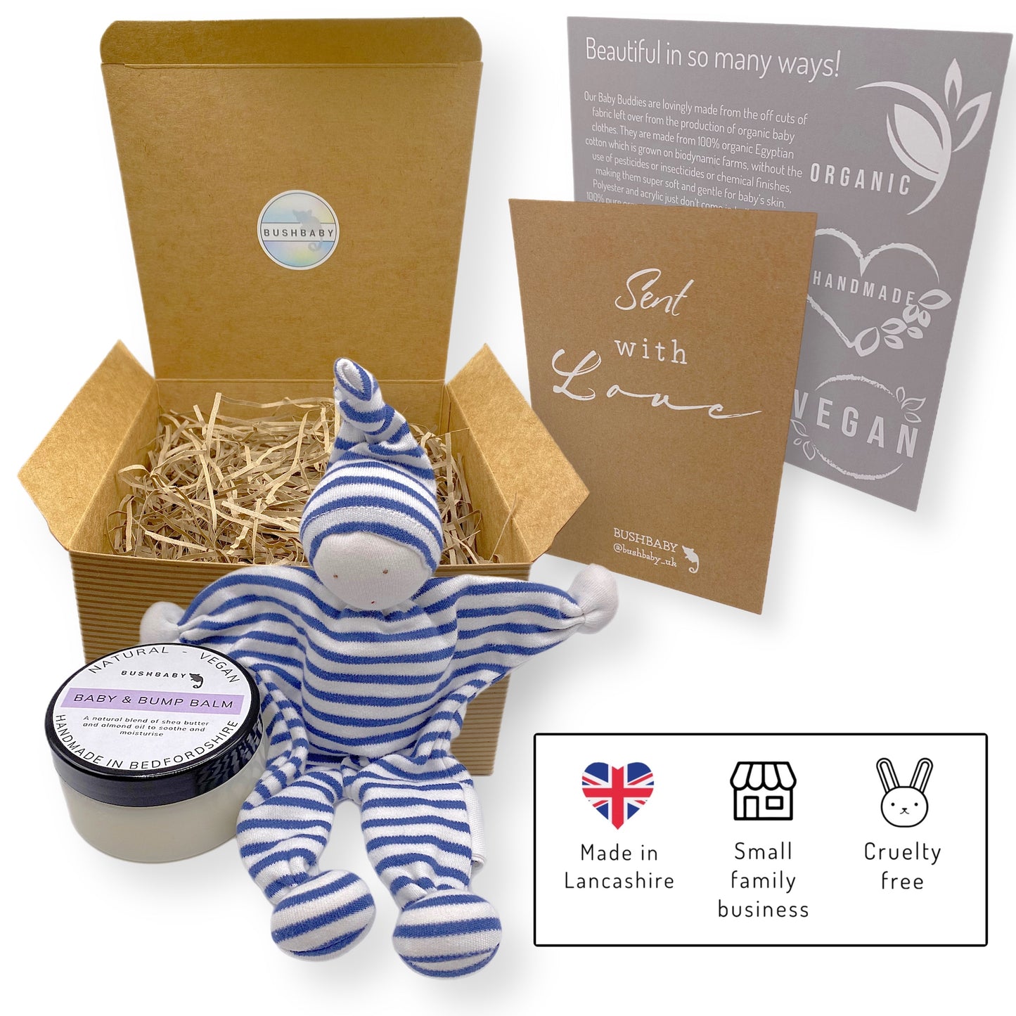 GOTS baby & mum gift box - blue
