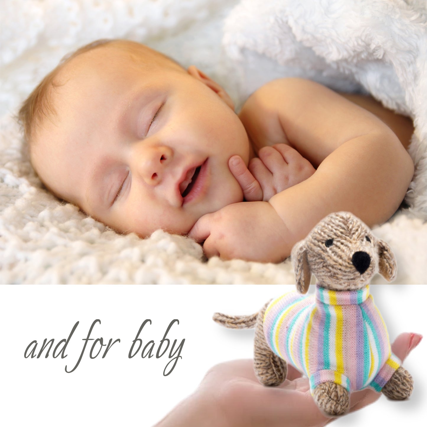 Mum & baby pamper gift box - pastel sausage dog