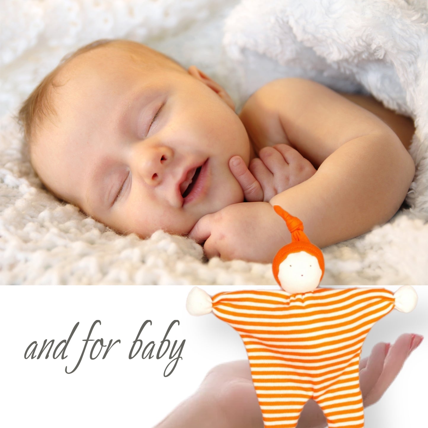 Mum & baby pamper gift box - Orange GOTS baby buddy