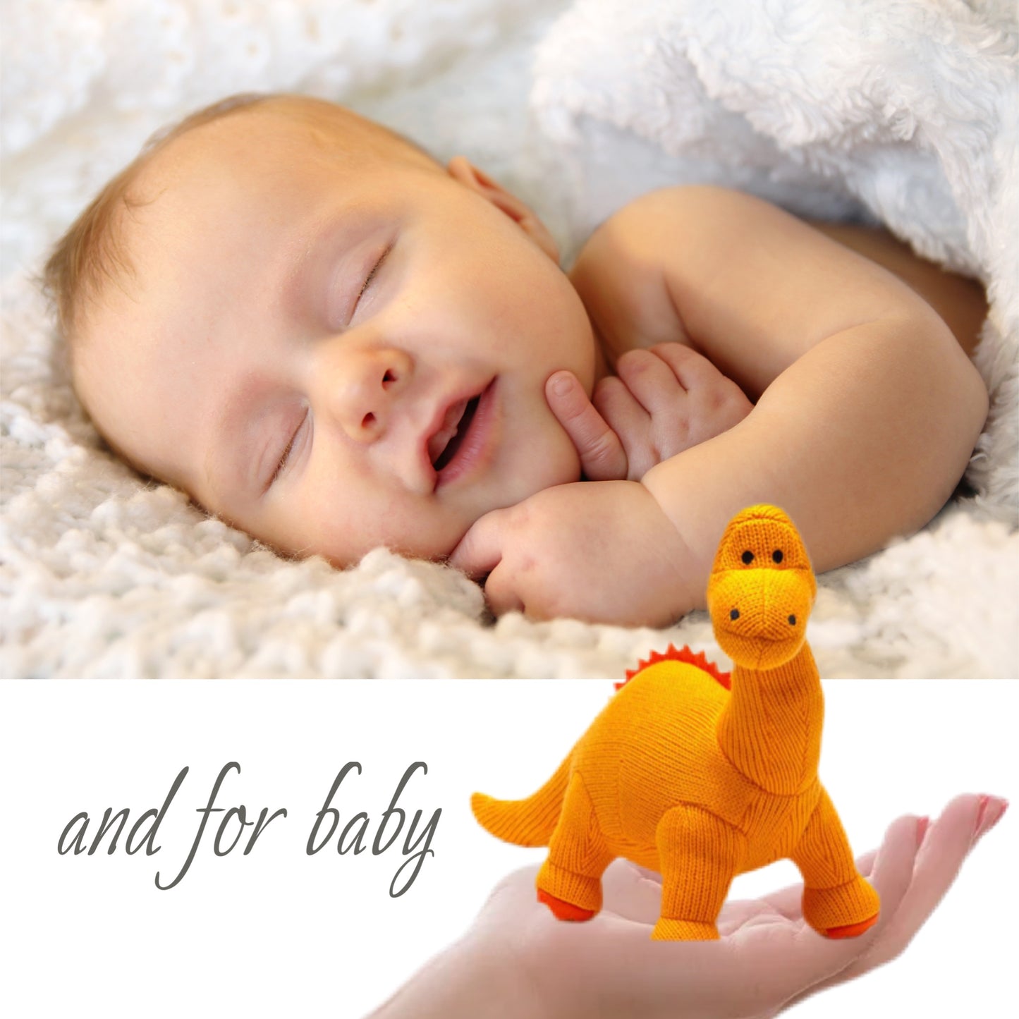 Mum & baby pamper hamper - orange dino